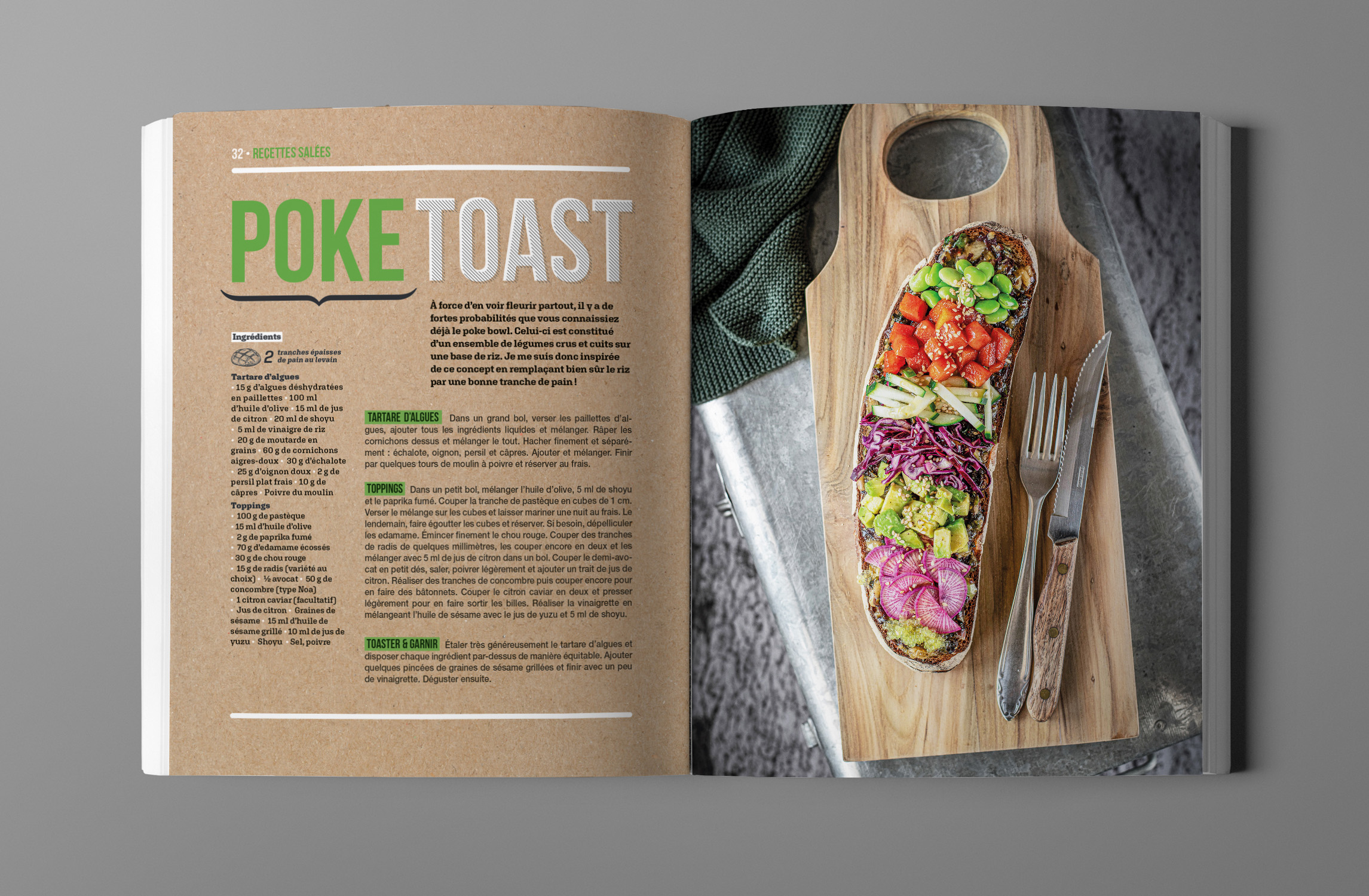 Repas tartines Laura veganpower